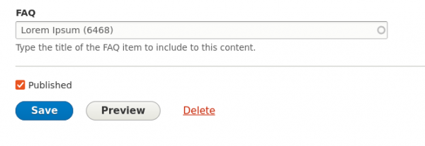 FAQ entity reference