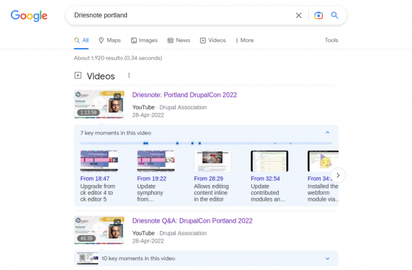 Driesnote - Featured Snippet