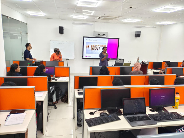 Krishna RP addressing the back to work canidates