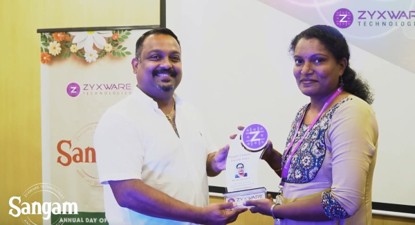 Krishna Receiving Award