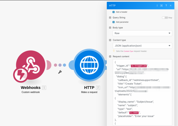Dialog in Mattermost with Make