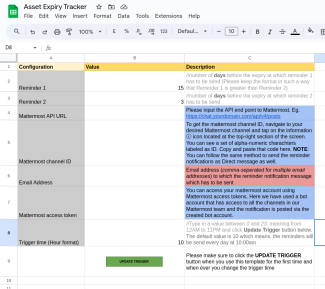 Digital Asset Expiry Tracker - Configuration