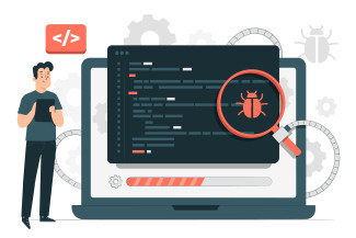 Software Bug Illustration